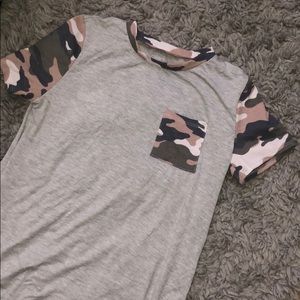 Army print shirt